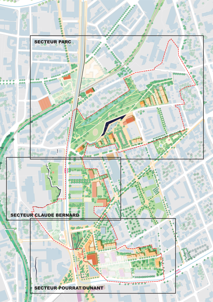 Saint-Jacques - Esquisse du plan guide d'aménagement (D&A,2021)
