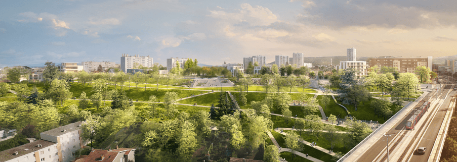 Projection du futur parc de la Muraille – Phase 1 Projection du futur parc de la Muraille - Phase 1